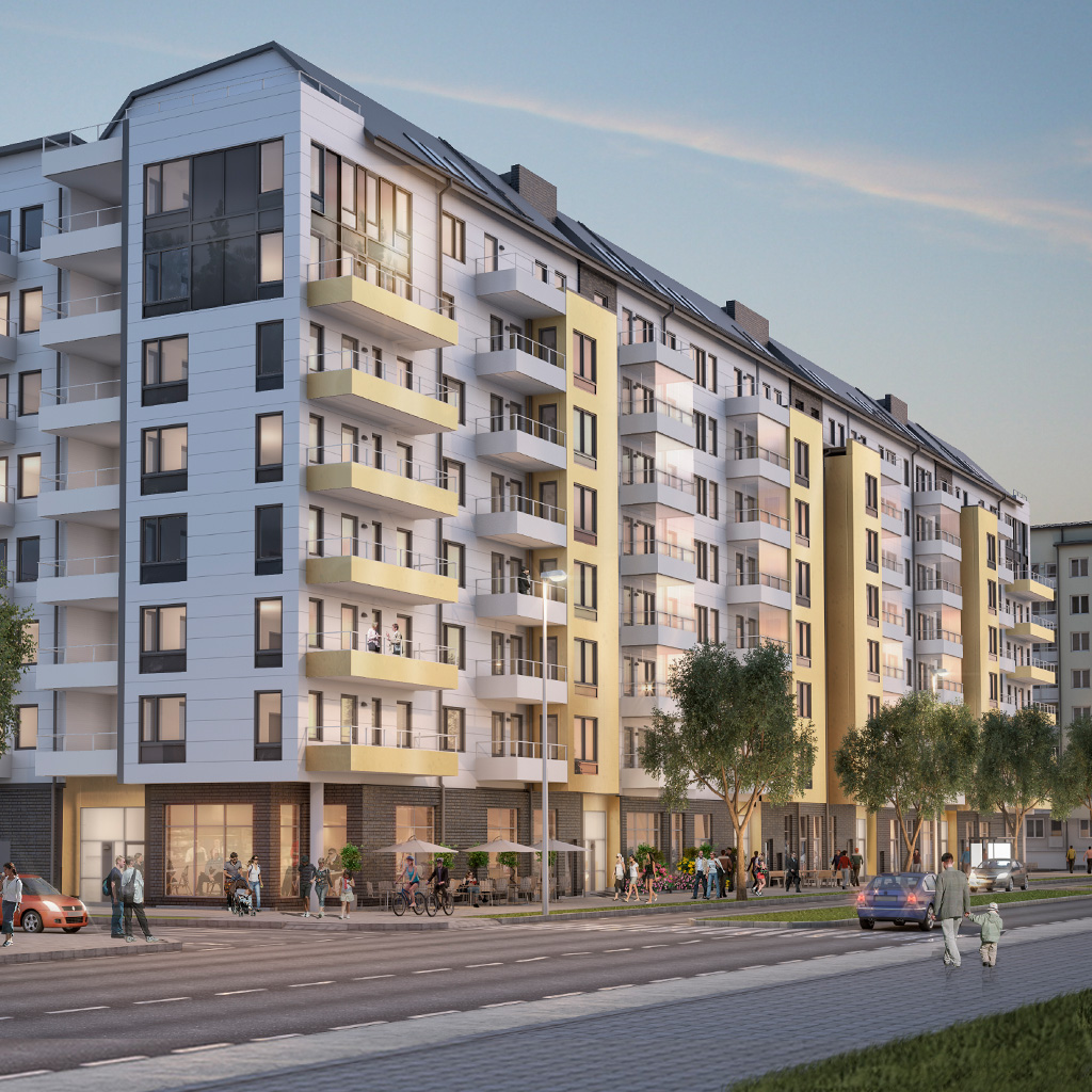 Kungsgatan 66 - Visualisering bostäder